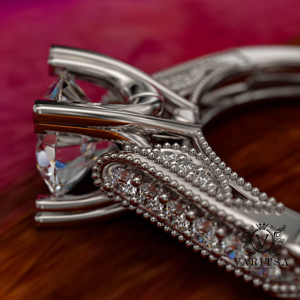 1ct Brilliant Diamond Gold Engagement Ring - 02US23